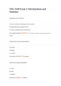 NSG 3160 Exam 2 with Questions and Solutions