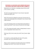 POSITIONS AV QUESTIONS AND VERIFIED DETAILED SOLUTIONS &lpar; MULTIPLE CHOICES&rpar; &vert;100&percnt; CORRECT&excl;&excl;