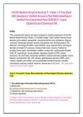 NU189 &sol; NU 189 Med‑Surg II Exam Pack &ndash; Exams 1&comma; 2&comma; 3&comma; 4 & 5 &vert; 100&percnt; Correct Questions & Answers &plus; Key Nursing Concepts &vert; Galen College of Nursing 2025&sol;2026