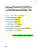 Orofacial Anatomy Semester II Final Review Based on Teacher Review Orofacial 2 Final Exam Test Bank 2025&sol; 2026 100&percnt; Verified with Correct Questions and Answers with Solution Comprehensive Final Exam Prep Study Guide