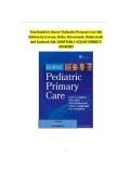 Burns Pediatric Primary Care 8th Edition &lpar;Garzon&comma; 2025&rpar; Test Bank Chapters 1&ndash;46 All 2025&sol; 2026 100&percnt; Verified with Correct Questions and Answers with Solution Comprehensive Pediatric Primary Care Exam Prep Study Guide
