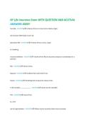 NY Life Insurance Exam WITH QUESTION AND ACUTUAL&NewLine;ANSWERS 2026&excl;&excl;