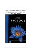 Campbell Biology 12th Edition &lpar;Pearson&comma; July 12&comma; 2021&rpar; by Lisa A&period; Urry Test Bank 2025&sol; 2026 100&percnt; Verified with Correct Questions and Answers with Solution Comprehensive Biology Exam Prep Study Guide