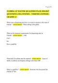 FLORIDA LP MASTER QUALIFIER EXAM 2026&sol;2027&NewLine;QUESTIONS AND ANSWERS &ndash; VERIFIED ANSWERS &vert;&NewLine;GRADED A&plus;&period;