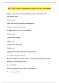 Bio 130 Exam 3 Questions and Correct Answers 