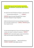 VA DEQ SWM Inspector Exam Questions and Verified&NewLine;Answers Latest 2026&sol;2027 &vert; Actual Exam 100&percnt; Correct &vert;&NewLine;Graded A&plus;&period;&NewLine;
