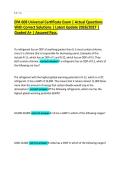 EPA 608 Universal Certificate Exam &vert; Actual Questions&NewLine;With Correct Solutions &vert; Latest Update 2026&sol;2027 &vert;&NewLine;Graded A&plus; &vert; Assured Pass&period;