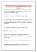 AIRFIELD TEST STUDY GUIDE QUESTIONS AND VERIFIED DETAILED SOLUTIONS &lpar; MULTIPLE CHOICES&rpar; &vert;100&percnt; CORRECT&excl;&excl;