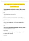 BIOL 1000 EXAM &num;1 PRACTICE TEST Questions &NewLine;and Correct Answers
