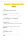 Bio 1000 Exam 1 Vocab Questions and Correct &NewLine;Answers 