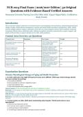 NUR 2214 Final Exam &ndash; Nursing Care of the Older Adult &ndash; Rasmussen University &ndash; 2026&sol;2027 Edition &ndash; 50 Questions with Evidence-Based Verified Answers