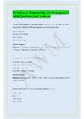 Solutions of Engineering Electromagnetics with Questions and Answers
