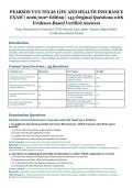 Pearson VUE Texas Life and Health Insurance Exam &ndash; Texas Department of Insurance &lpar;TDI&rpar; General Lines Agent &ndash; 2026&sol;2027 Edition &ndash; 145 Questions with Evidence-Based Verified Answers