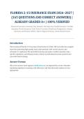 Florida 2-15 Insurance Exam 2026&ndash;2027 &vert; Finance & Insurance Licensing &vert; 165 Practice Questions with Correct Answers