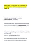 NCCCO Rigger 1 Exam &lpar;2026 &sol; 2027&rpar; Questions and&NewLine;Verified Answers &vert; 100&percnt; Correct &vert; New Update &vert;&NewLine;Graded A&plus;&period;