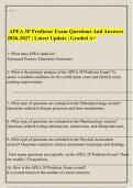 APEA 3P Predictor Exam Questions And Answers&NewLine;2026-2027 &vert; Latest Update &vert; Graded A&plus;