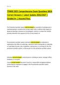 TFM08 2025 Comprehensive Exam Questions With&NewLine;Correct Answers &vert; Latest Update 2026&sol;2027 &vert;&NewLine;Graded A&plus; &vert; Assured Pass&period;