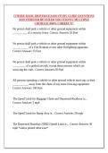 O'HARE BASIC DRIVERS EXAM STUDY GUIDE QUESTIONS AND VERIFIED DETAILED SOLUTIONS &lpar; MULTIPLE CHOICES&rpar; &vert;100&percnt; CORRECT&excl;&excl;