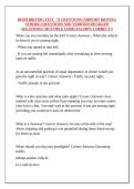 IRISH DRIVING TEST - 51 QUESTIONS &lpar;AIRPORT DRIVING SCHOOL&rpar; QUESTIONS AND VERIFIED DETAILED SOLUTIONS &lpar; MULTIPLE CHOICES&rpar; &vert;100&percnt; CORRECT&excl;&excl;