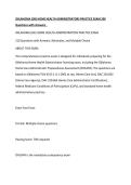 OKLAHOMA &lpar;OK&rpar; HOME HEALTH ADMINISTRATORS PRACTICE EXAM 200 Questions with Answers 