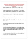 UCDAVIS EMT MEDICATIONS QUESTIONS AND VERIFIED DETAILED SOLUTIONS &lpar; MULTIPLE CHOICES&rpar; &vert;100&percnt; CORRECT&excl;&excl;