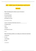 BSC - 1025C Exam 01 Questions and Correct &NewLine;Answers