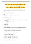 BSC-1025C Nutrition and Drugs Final Exam &NewLine;review Questions and Correct Answers 