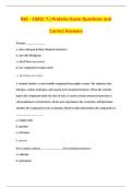BSC - 1025C 7&period;&rpar; Proteins Exam Questions and &NewLine;Correct Answers 