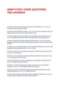 QMHP STUDY GUIDE QUESTIONS AND ANSWERS