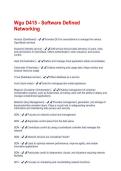 Wgu D415 - Software Defined &NewLine;Networking Questions With 100&percnt; Correct Answers&period;