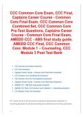 CCC Common Core Exam All Versions Practice Test Questions 2025&sol; 2026 Study Guide