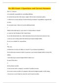 Fin 201 Exam 1 Questions and Correct Answers