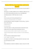 Finance 201 Brau Exam Questions and Correct &NewLine;Answers