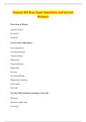 Finance 201 Brau Exam Questions and Correct &NewLine;Answers 