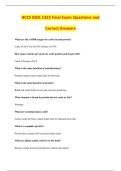 HCCS BIOL 1322 Final Exam Questions and &NewLine;Correct Answers