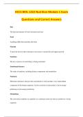 HCCS BIOL 1322 Nutrition Module 1 Exam &NewLine;Questions and Correct Answers