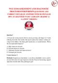 WGU D344 ASSESSMENT AND DIAGNOSTIC PROCESSES FOR PMHNPS 2026 &sol; 2027 QUESTIONS AND CORRECT DETAILED ANSWERS WITH RATIONALES 100&percnt; GUARANTEED PASS&excl;&excl; ALREADY GRADED A&plus; LATEST VERSION
