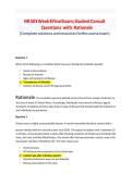 NR 503 Week 8 Final Exam&colon; Student Consult Questions with Rationale
