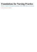 Elsevier Adaptive Quizzing Fundamental Skills Foundations for Nursing Comprehensive Test Bank Nursing Fundamentals Exam Prep Guide 2025&sol; 2026 100&percnt; Verified with Correct Questions and Answers