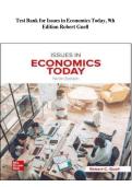 Test Bank for Issues in Economics Today&comma; 9th Edition Robert Guell
