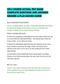 CPLS COURSE ACTUAL TEST BANK&NewLine;COMPLETE QUESTIONS AND ANSWERS&NewLine;GRADED A PLUS SUCCESS GUIDE