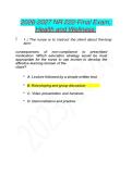 2026-2027 NR 222-Final Exam&comma; Health and Wellness
