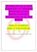 TECHNOLOGY IN ACTION COMPLETE &lpar;13TH EDITION&rpar; TESTBANK &lpar;EVANS&comma; MARTIN & POATSY&rpar;&NewLine;