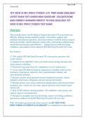 RN MED SURG PROCTORED ATI  PREP EXAM 2026&sol;2027 &NewLine;LATEST EXAM TEST UNDER NEW GUIDELINE  150 QUESTIONS &NewLine;AND CORRECT ANSWERS PERFECT TO PASS 2026&sol;2027 RN &NewLine;MED SURG PROCTORED TEST EXAM