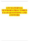 ATI MATERNAL NEWBORN PROCTORED EXAM QUESTIONS AND ANSWERS