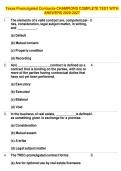 Texas Promulgated Contracts-CHAMPIONS COMPLETE TEST WITH ANSWERS 2026-2027