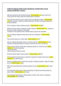 California Notary Public Exam Questions verified with correct &NewLine;answers 2026&sol;2027 version