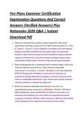 Fire Plans Examiner Certification &NewLine;Examination Questions And Correct &NewLine;Answers &lpar;Verified Answers&rpar; Plus &NewLine;Rationales 2026 Q&A &vert; Instant &NewLine;Download Pdf 