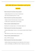 UIUC MCB 100 Exam 4 Questions and Correct &NewLine;Answers 