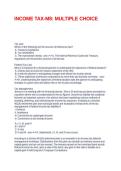 FUNDAMENTALS OF TAXATION EXAM QUESTIONS AND ANSWERS